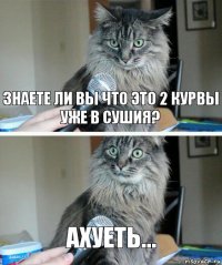 Знаете ли вы что это 2 курвы уже в Сушия? АХУЕТЬ...