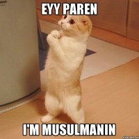 Eyy paren I'm musulmanin