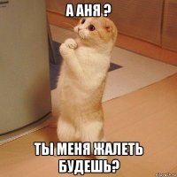 а Аня ? ты меня жалеть будешь?