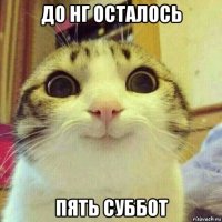 до нг осталось пять суббот