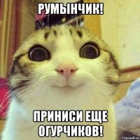 румынчик! приниси еще огурчиков!