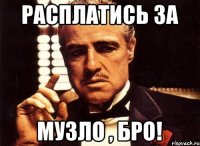 расплатись за музло , бро!