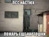 псс настюх... пожарь еще картошки