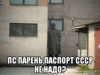  пс парень,паспорт ссср не надо?