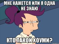 Мне кажется или я одна не знаю КТО ТАКОЙ ХОУМИ?