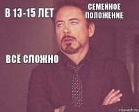 В 13-15 лет Семейное положение Всё сложно       