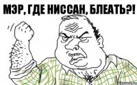 Мэр, где ниссан, блеать?!