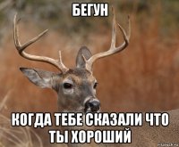 бегун когда тебе сказали что ты хороший