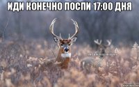 Иди конечно поспи 17:00 дня 