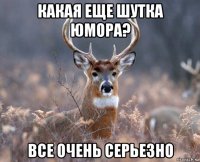 какая еще шутка юмора? все очень серьезно