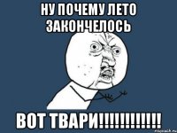 ну почему лето закончелось вот твари!!!!!!!!!!!!