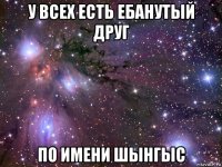 у всех есть ебанутый друг по имени шынгыс