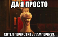 да я просто хотел почистить лампочкуу