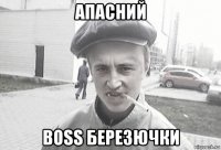 апасний boss березючки