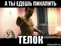 а ты едешь пикапить телок