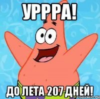 Уррра! До лета 207 дней!