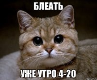 блеать уже утро 4-20