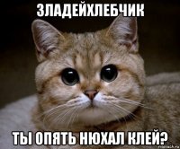 зладейхлебчик ты опять нюхал клей?