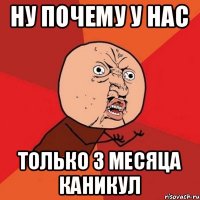 Ну почему у нас только 3 месяца каникул