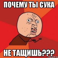 почему ты сука не тащишь???