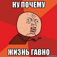 ну почему жизнь гавно