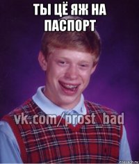 ты цё яж на паспорт 