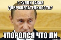 С хуяли такая доброжелательность? Упоролся что ли