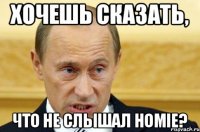 Хочешь сказать, Что не слышал HOMIE?