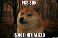pcs sdk is not initialized