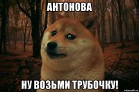 антонова ну возьми трубочку!