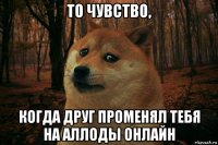 то чувство, когда друг променял тебя на аллоды онлайн