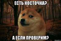 есть косточка? а если проверим?