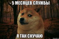 - 5 месяцев службы я так скучаю