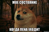 мое состояние когда лена уходит