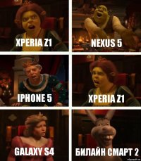 Xperia Z1 Nexus 5 Iphone 5 Xperia Z1 Galaxy S4 Билайн Смарт 2