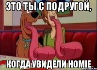 это ты с подругой, когда увидели HOMIE