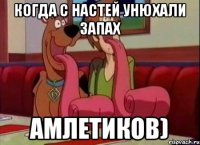 Когда с Настей унюхали запах Амлетиков)