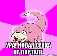  Ура! Новая сетка на портале.