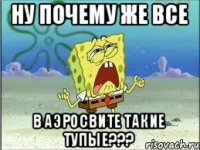 ну почему же все в аэросвите такие тупые???