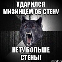 ударился мизинцем об стену нету больше стены!