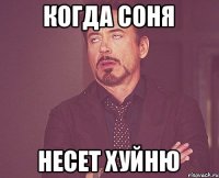 Когда Соня несет хуйню