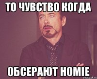 То чувство когда Обсерают HOMIE