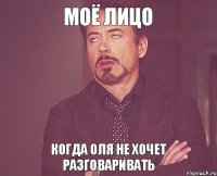 МОЁ ЛИЦО КОГДА ОЛЯ НЕ ХОЧЕТ РАЗГОВАРИВАТЬ