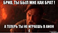 брив, ты был мне как брат ! а теперь ты не играешь в аион :(