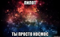 пилот ты просто космос