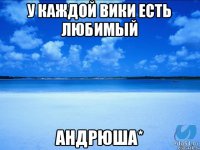 у каждой вики есть любимый Андрюша*