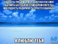 сашка ты любимая моя девочка я не смог бы жить без тебя на этом целом свете ты мне радость подарила ты просто сашенька я люблю тебя