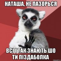 наташа, не пазорься всі і так знають шо ти піздаболка