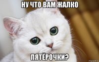 ну что вам жалко пятёрочки?