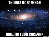 ты моя вселенная люблю твои сисечки